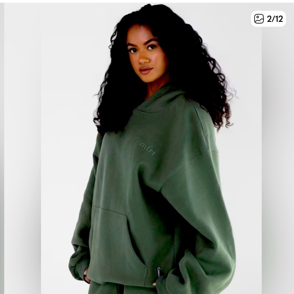 Comfrt weighted Oversized Minimalist Forest Sweat Set worn once. Beautiful